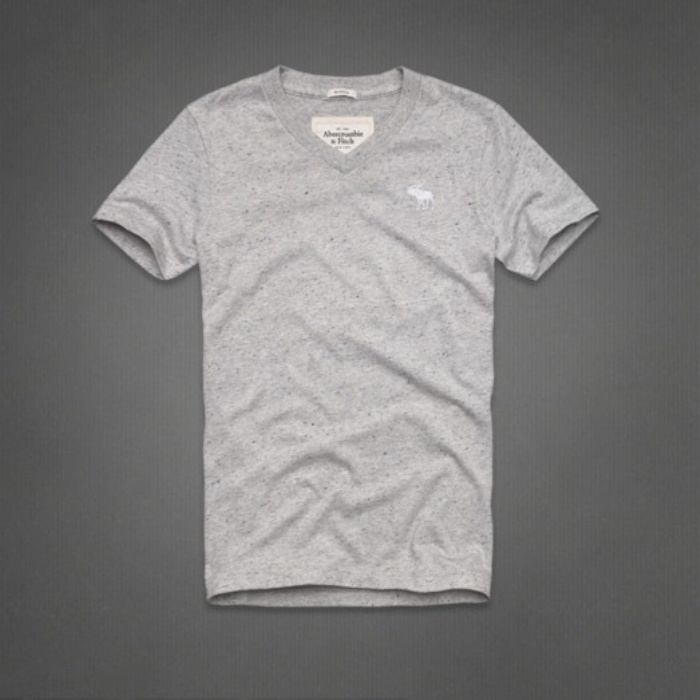 Abercrombie Fitch Hombres cuello en V Corto Remera AF5564